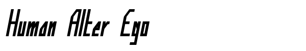 Human Alter Ego font preview